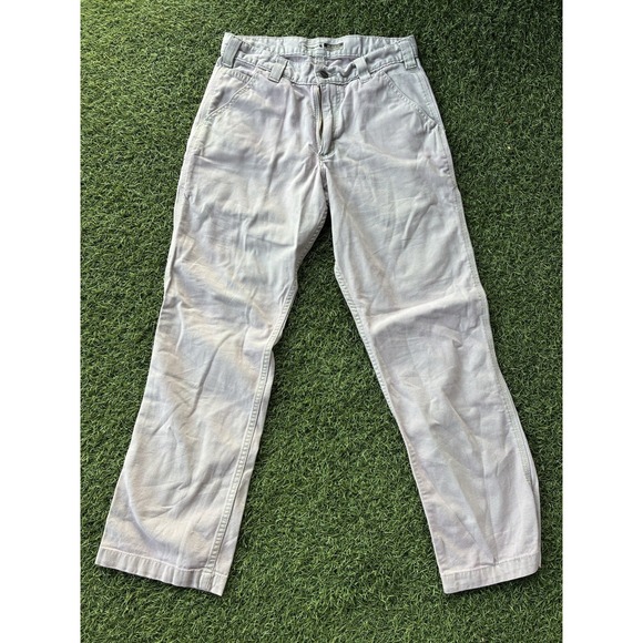 Carhartt Rugged Flex Carpenter Pants Mens 30x30 Canvas Relaxed Fit Workwear - Picture 1 of 7